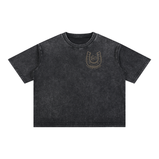 Mineral Wash Boxy Cotton T-Shirt